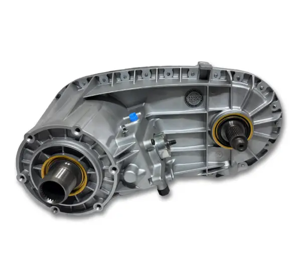 Closeup front facing photo of a 271D Transfer Case.