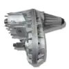 Side view of NP273D transfer case showing electric shift motor and upgraded aluminum rear housing